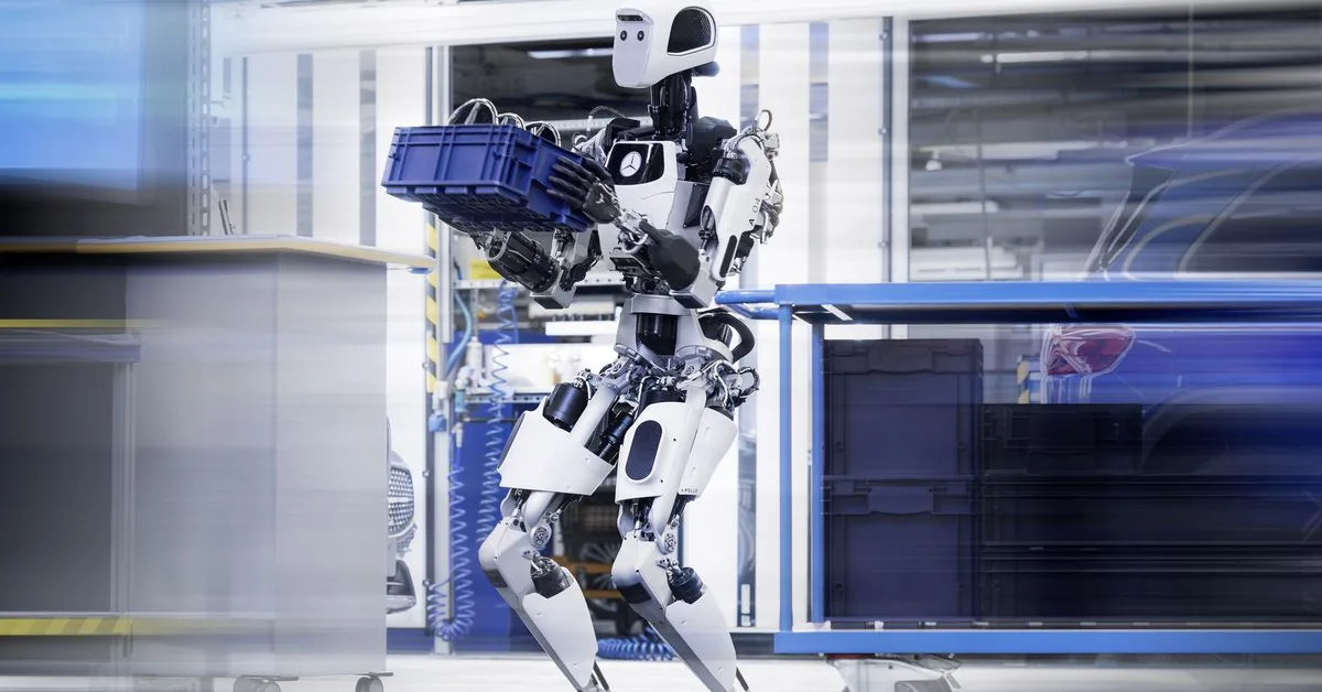 Mercedes está probando robots humanoides para tareas 'de baja habilidad y repetitivas' 1 Mercedes está probando robots humanoides para tareas 'de baja habilidad y repetitivas' 24C0101 003 jpg 2024-03-18 00:11:03