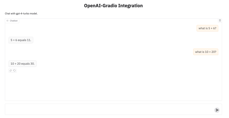 Hugging Face OpenAI-Gradio