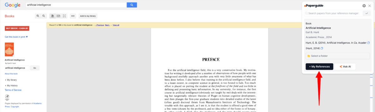 Seleccionando el botón 