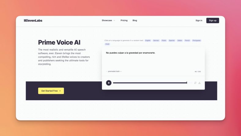 Eleven Labs – Texto a Voz real por IA