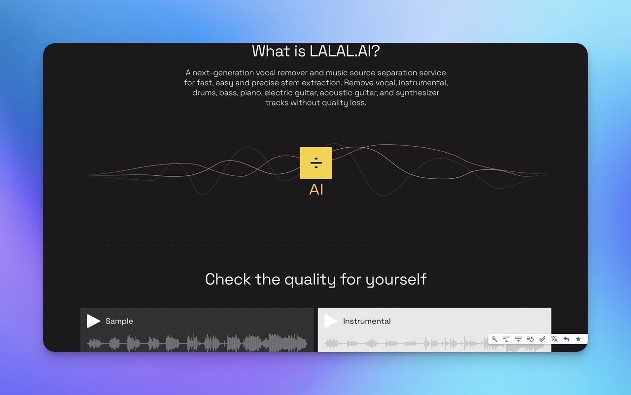 LALAL.AI – La IA imprescindible para músicos y productores