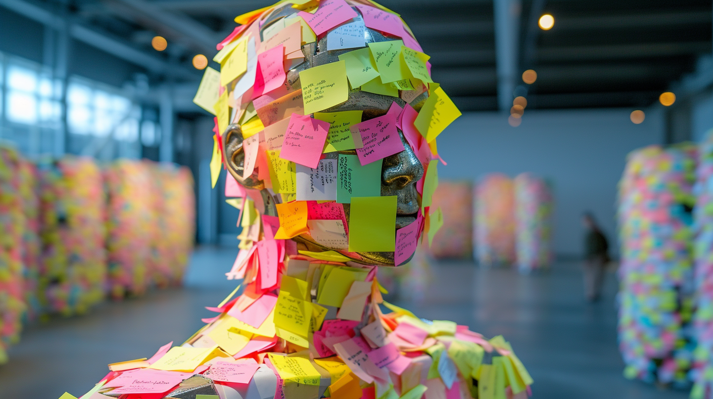 robot post its ideas mj Un grupo de investigadores de la Wharton School de la Universidad de Pensilvania se sumergió en el poder innovador de GPT-4, una avanzada inteligencia artificial, para la invención de productos nuevos y económicos destinados a estudiantes.